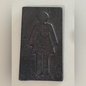 Cast Iron Female Restroom Sign